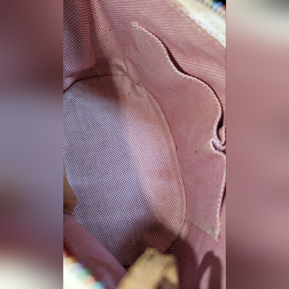 Dooney & Bourke Y2K Beach Small Bucket Bag W/ Rainbow Zipper EUC - Picture 12 of 14